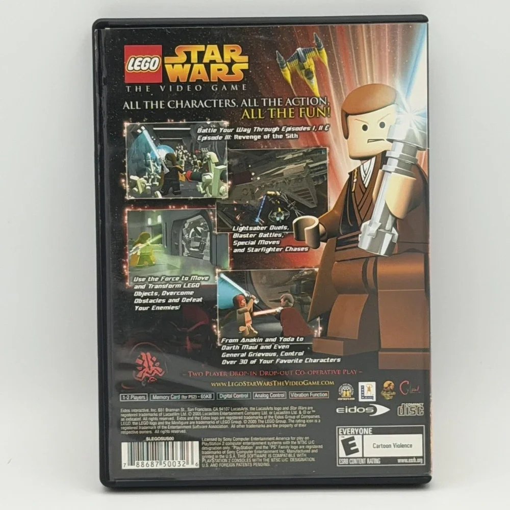 LEGO Star Wars The Video Game PlayStation 2 PS2 Complete CIB Eidos 2005 NTSC-U/C